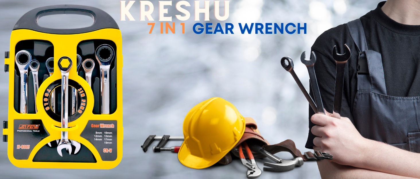 KRESHU-7-In-1-Professional-High-Grade-Chrome-Vanadium-Gear-Wrench-CR-V-Strong-Ma