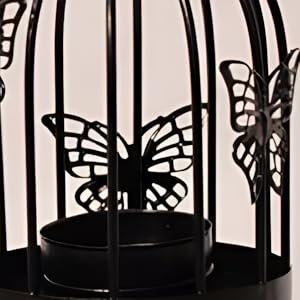 KRESHU-Bird-Cage-Metal-Lanterns-Black-Hanging-Hollow-Candle-Stick-Collection-Ret