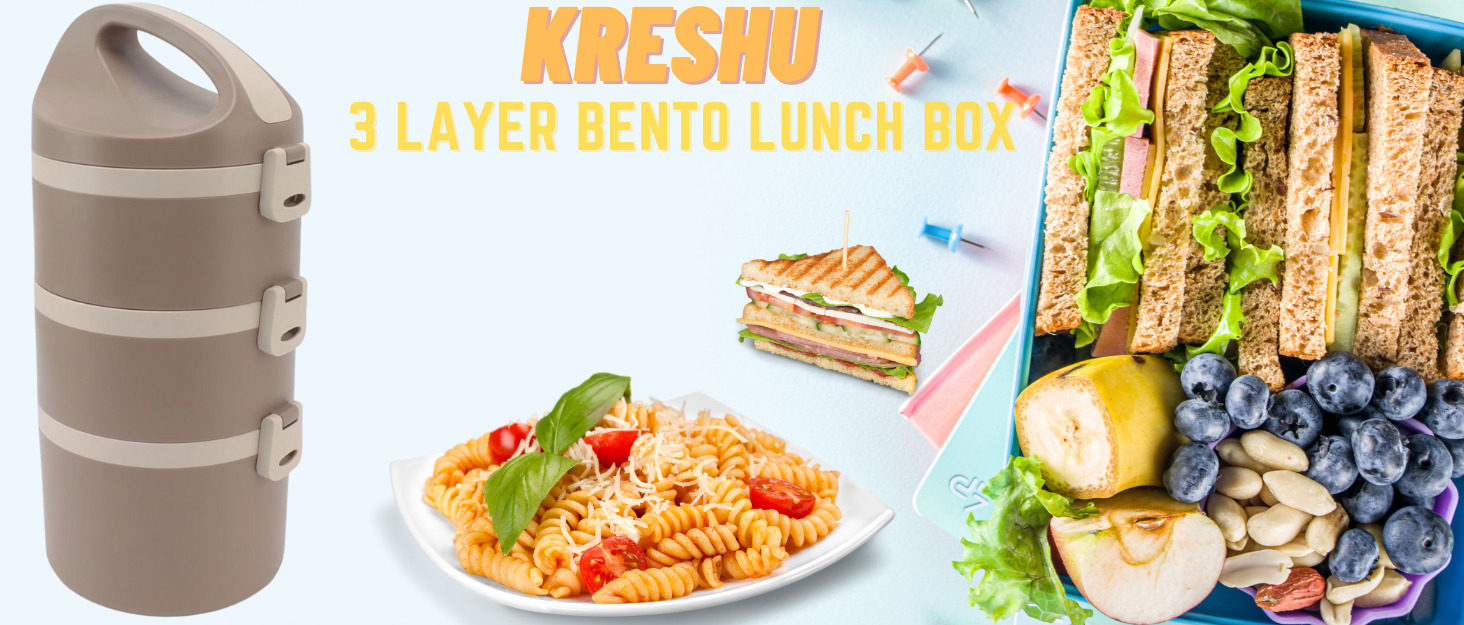 KRESHU-Insulated-Japanese-3-Bento-Lunch-Box-Large-Capacity-3-Layers-Stainless-St