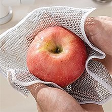 LISHERNonScratchDishwashCloth5PackDoubleLayerHeavyMultipurposeWireDishwashingRag