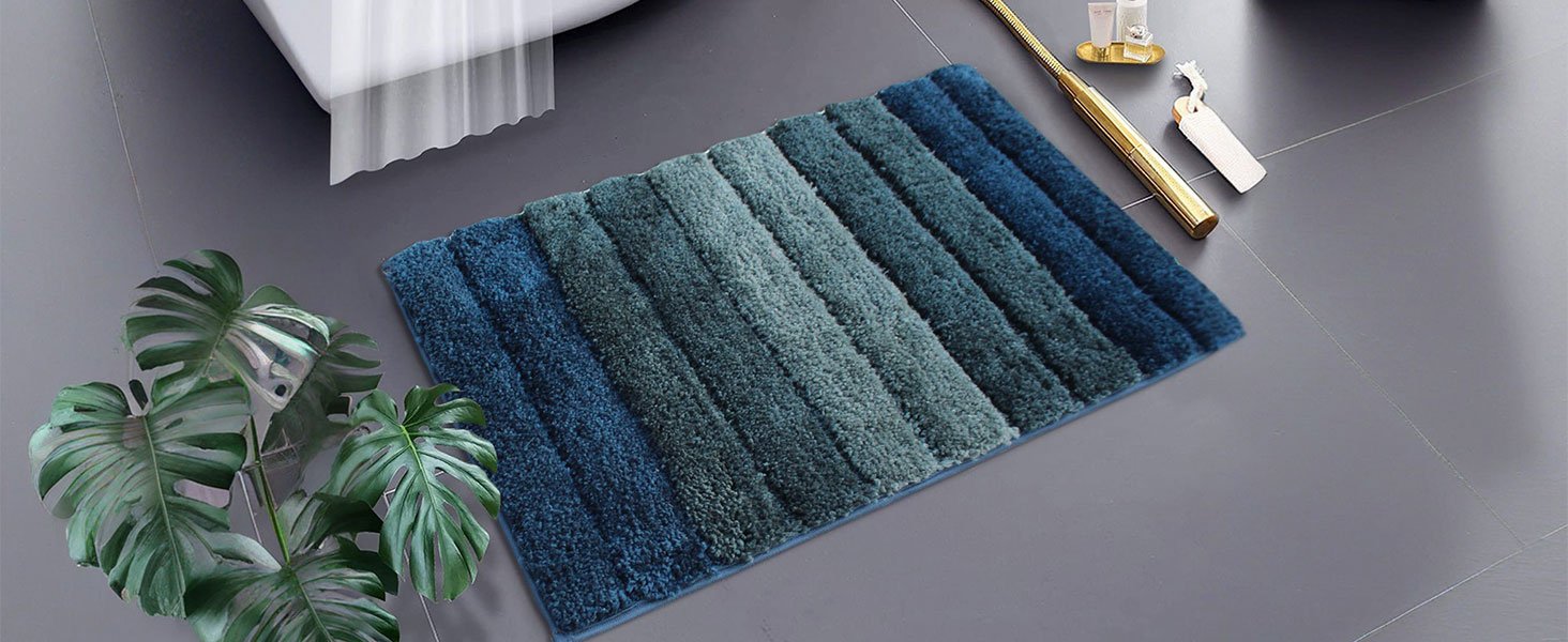 LUXE-HOME-INTERNATIONAL-Microfiber-Rectangular-Bath-mat-Soft-Anti-Slip-Skid-Luxu