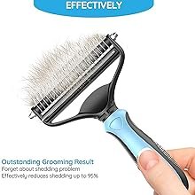 MCIGICM-Pet-Grooming-Tool-2-Sided-Undercoat-Rake-for-Cats-Dogs-Safe-Dematting-Co