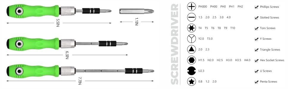 Mcare-32-in-1-Mini-Screwdriver-Tool-Set-Kit-with-Magnetic-Flexible-Extension-Rod