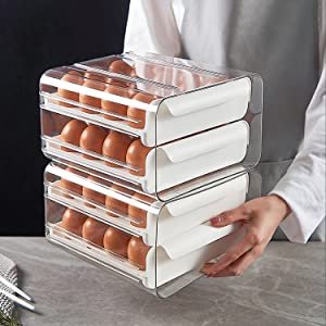 MosQuick32-grid-Egg-Storage-Box-for-Fridge-plastic-egg-holder-for-fridge-2-Layer