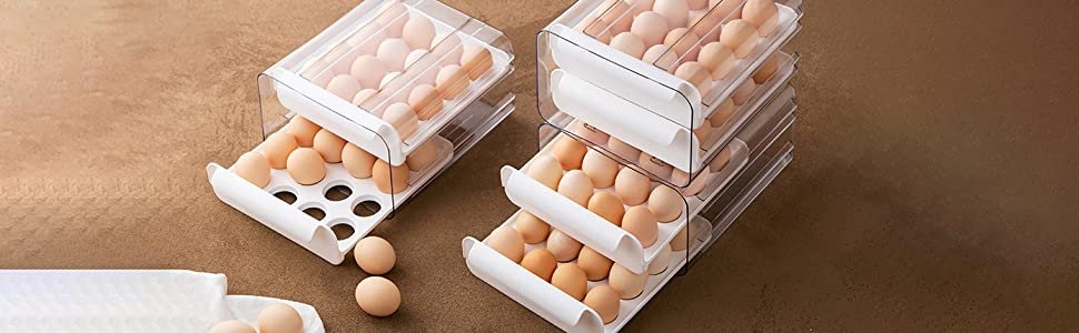 MosQuick32-grid-Egg-Storage-Box-for-Fridge-plastic-egg-holder-for-fridge-2-Layer