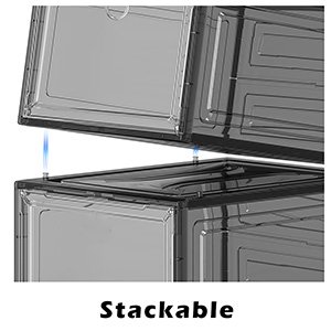 Multipurpose-Magnetic-Side-Open-Transparent-Plastic-Storage-Shoe-Box-Stackable-F