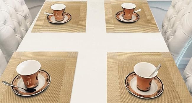 P-Plus-International-Washable-PVC-Vinyl-Heat-Resistant-Dinner-Table-Mats-Placeme