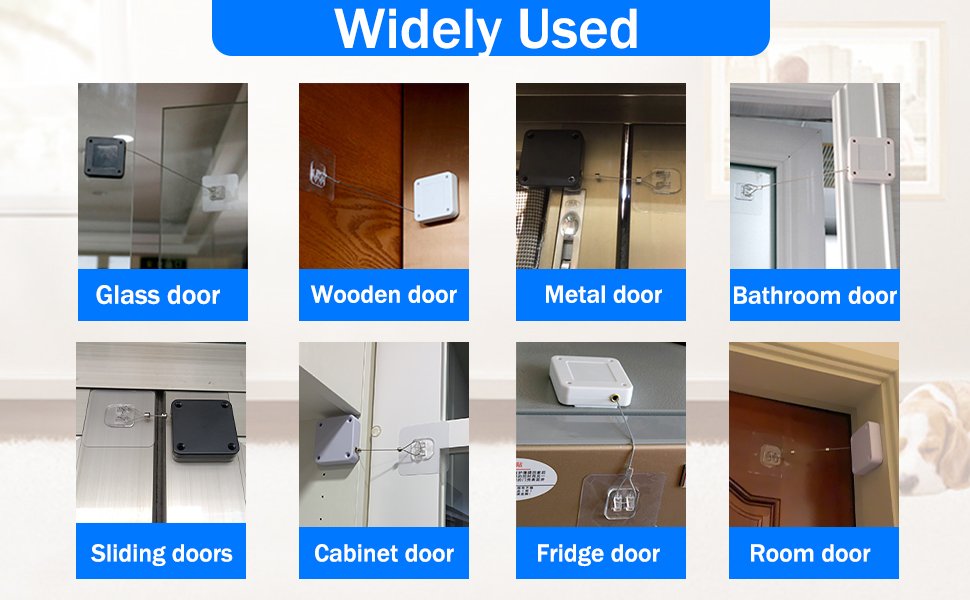 Punch-FreeAutomaticSensorDoorCloserMultifunctionalAutomaticDoorCloserResidential