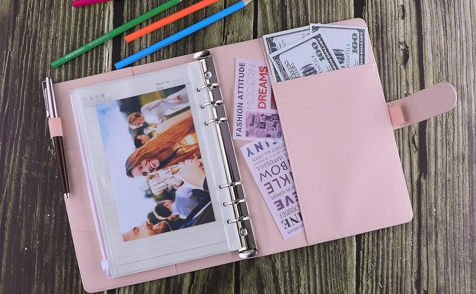 Qolixs-Budget-Binder-Money-Saving-Binder-with-Zipper-Envelopes-Cash-Envelopes-an