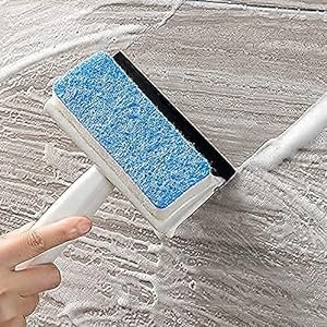 QuicktyGlassCleaningTools2in1GlassWiperCleaningBrushMirrorGroutTileCleanerWashin