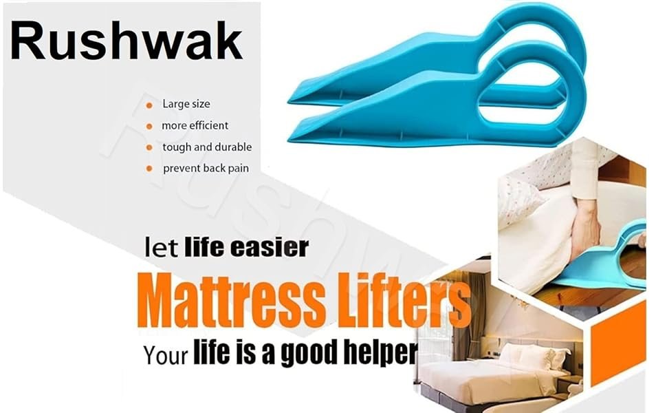 Rushwak-Plastic-Pack-of-2-Mattress-Lifter-Tool-2-in-1-Bedsheet-Tucker-ToolStand-