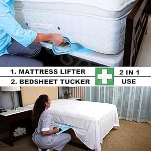 Rushwak-Plastic-Pack-of-2-Mattress-Lifter-Tool-2-in-1-Bedsheet-Tucker-ToolStand-