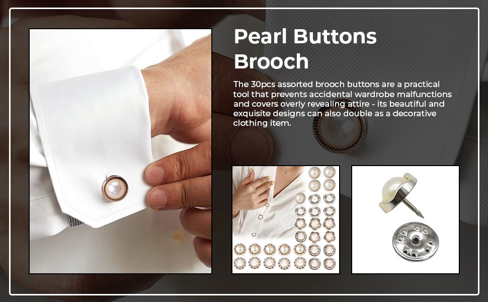 SANNIDHI-30pcs-Pearl-Buttons-Brooch-Buttons-Cover-Up-Brooch-Pins-Mini-Safety-Shi