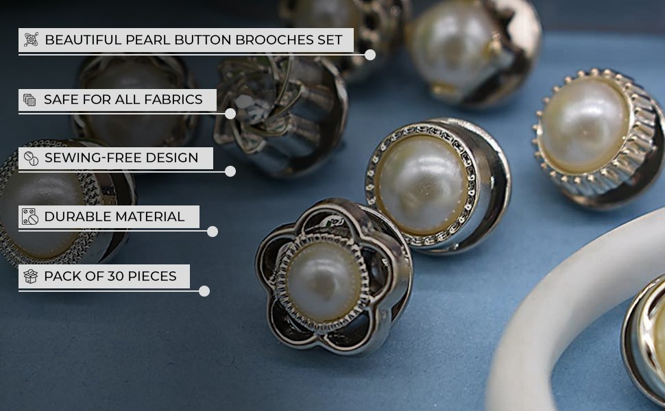 SANNIDHI-30pcs-Pearl-Buttons-Brooch-Buttons-Cover-Up-Brooch-Pins-Mini-Safety-Shi