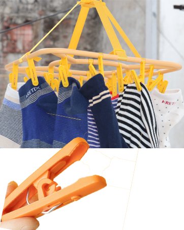 SGMART-Laundry-Hangers-with-20-Clip-Round-Sock-Drying-Rack-Hanger-Multifunctiona