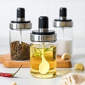 SITOLO-Transparent-Glass-Food-Storage-Jar-with-Brush-for-Ghee-Butter-Oil-dipper-