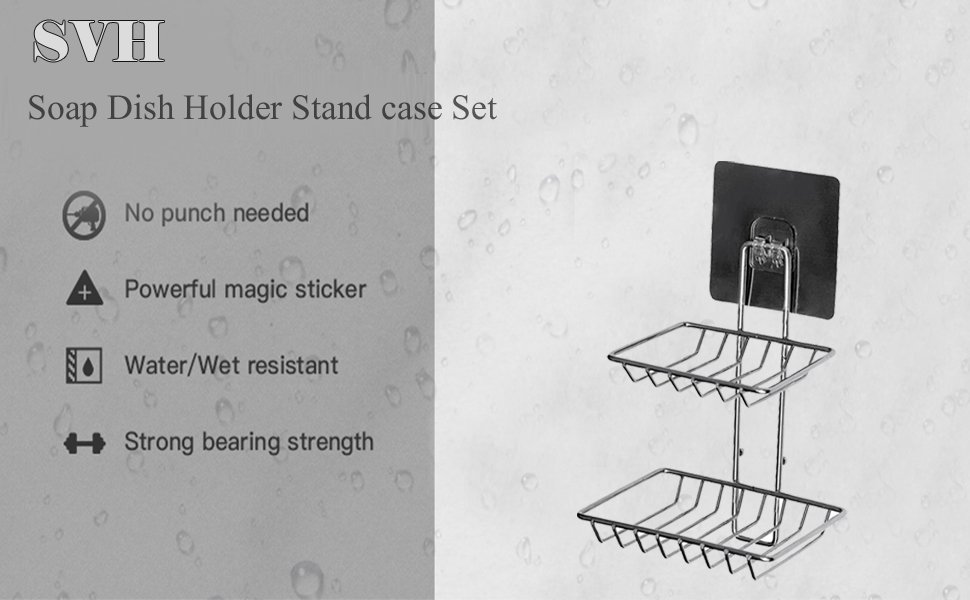 SVH-ABS-Plastic-Soap-Stand-Holder-for-Bathroom-Kitchen-Sink-Wall-Single-Layer-wi