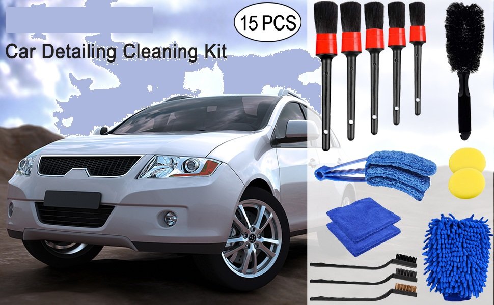 SWAMINE-15-PCS-Car-Detailing-Brush-Set-Exterior-Interior-Car-Detail-Kit-Auto-Cle