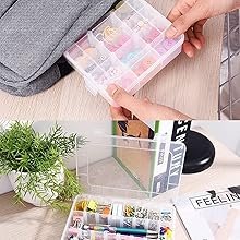 Sixfire-24-Grids-Clear-Plastic-Organizer-Jewelry-Storage-Box-24-Grid-Transparent