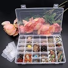 Sixfire-24-Grids-Clear-Plastic-Organizer-Jewelry-Storage-Box-24-Grid-Transparent