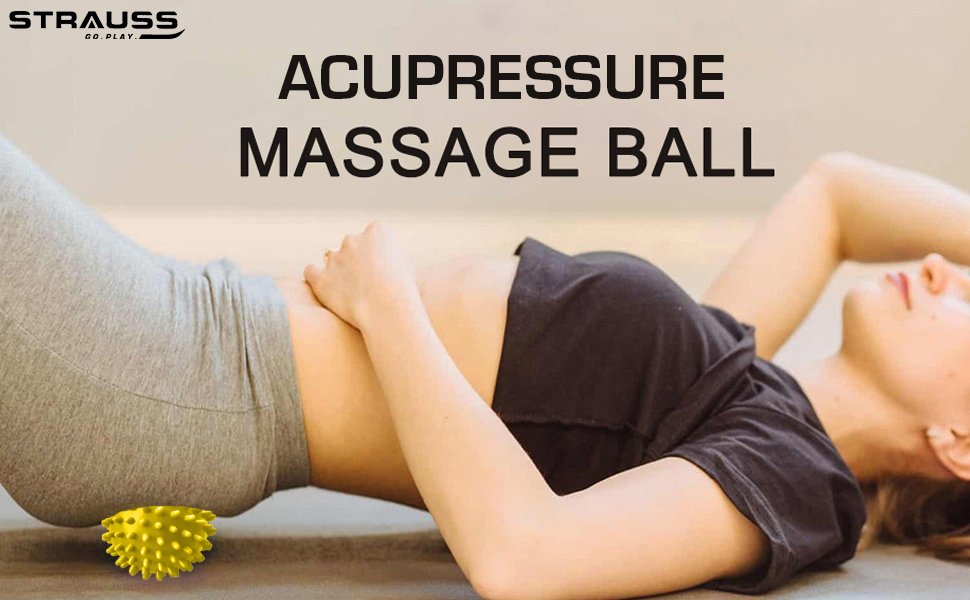 StraussAcupressureMassageBall35inchIdealforPhysiotherapyDeepTissueMassageTrigger