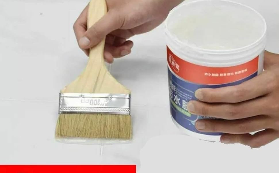 TIRALUHEMCrackSealGlue300GmWithBrushTransparentWaterproofGlueForRoofLeakageCrack