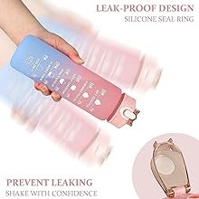 TORCHITSetof3WaterBottle2000ML900ML300MLwithMotivationalTimeMarkerLeakproofDurab