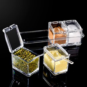 Theodore-Crystal-Seasoning-Acrylic-Pepper-Salt-Spice-Rack-Plastic-4-Box-With-Spo