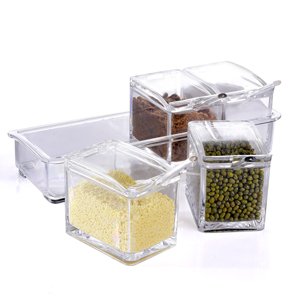 Theodore-Crystal-Seasoning-Acrylic-Pepper-Salt-Spice-Rack-Plastic-4-Box-With-Spo