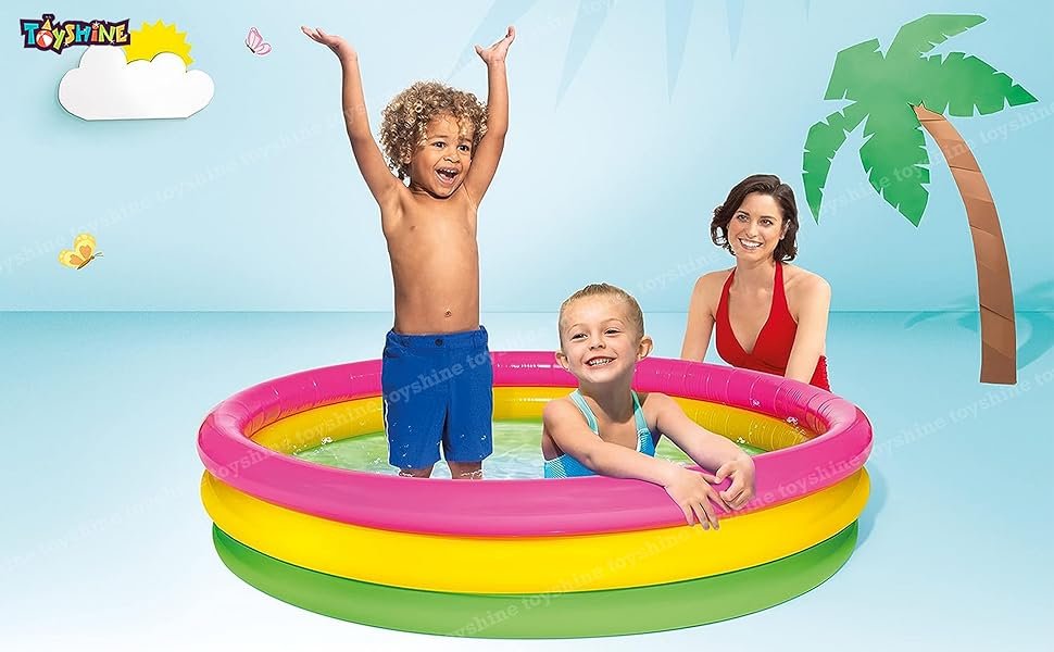 Toyshine-3-Feet-Inflatable-Kids-Pool-Bath-Pool-Tub-Summer-Water-Fun-Bathing-Tub-