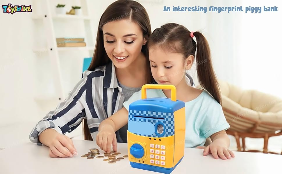 Toyshine-Money-Safe-Kids-With-Finger-Print-Sensor-Piggy-Savings-Bank-With-Electr