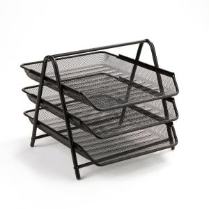 URVINOUS-Metal-Mesh-3-Tier-Document-Tray-Desktop-OrganizerRack-Storage-for-Home-