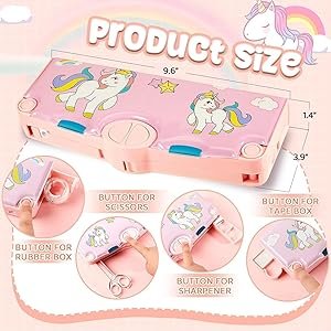 WANQLYN-Multi-Functional-Pencil-Box-for-Kids-Unicorn-Pencil-Box-for-Boys-Kids-Pe