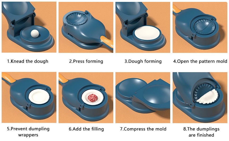 ZEXEL2in1PlasticDumplingandMomoGhughraGujiyaMakerMachineMouldKajjikayaluKaranjiM