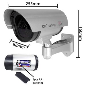 divinezon-Fake-Security-CCTV-Bullet-Wired-Camera-With-Red-Flashing-Light-Pack-Of