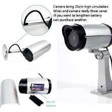 divinezon-Fake-Security-CCTV-Bullet-Wired-Camera-With-Red-Flashing-Light-Pack-Of